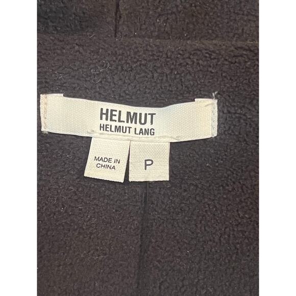 NWT Helmut Lang Hooded Fleece-lined Lamb Leather Jacket, Size P (XS) - Picture 6 of 7